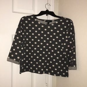 Poka dot blouse